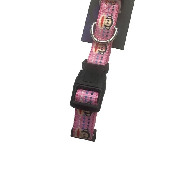 Perri's Dog Collar Paul Frank Monkey pink adjustable NWT Medium - Picture 4 of 6